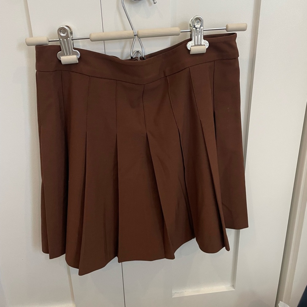 Aritzia Brown Mini Skirt